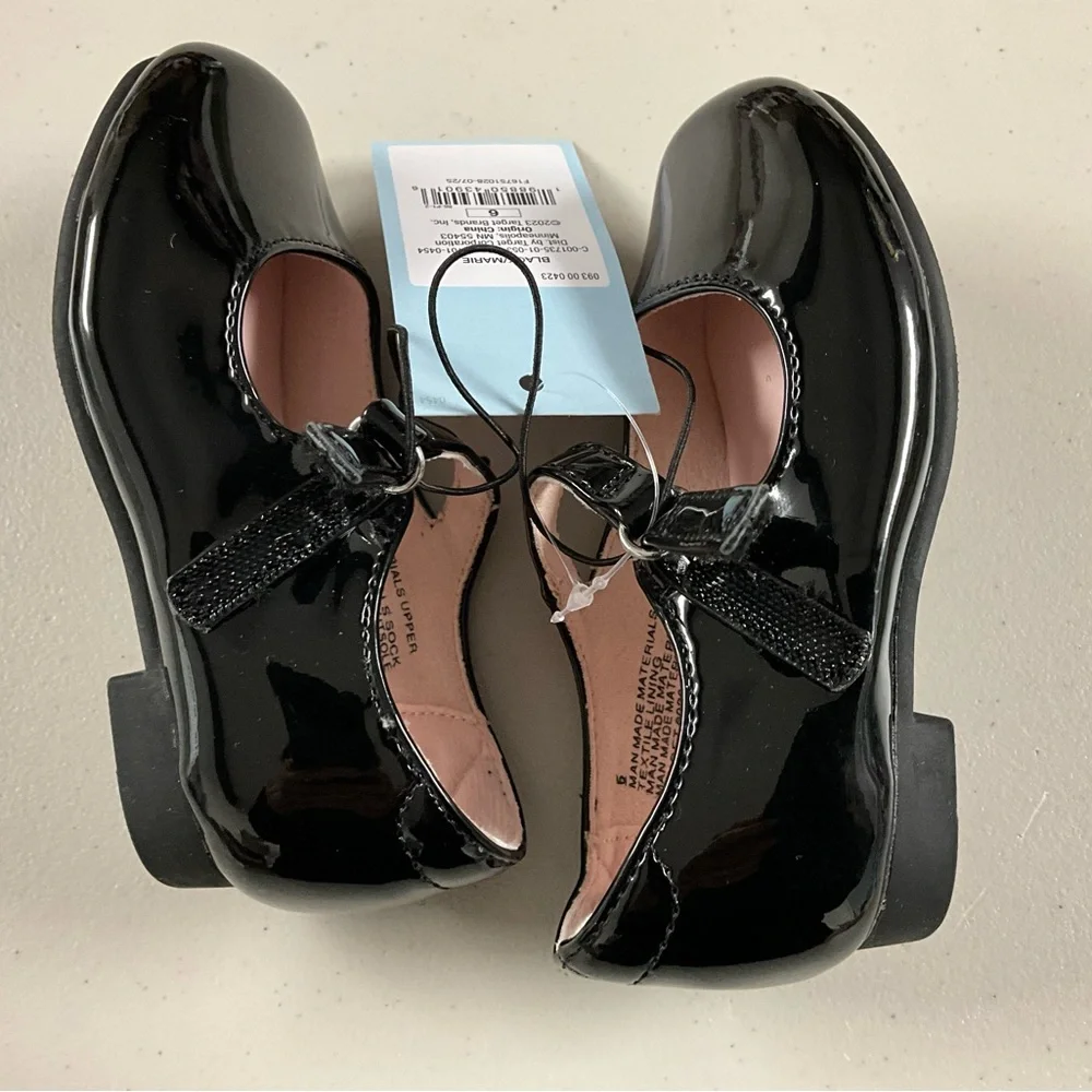Glossy Black Dress Shoes for Kids Cat & Jack Mary Jane Shoe